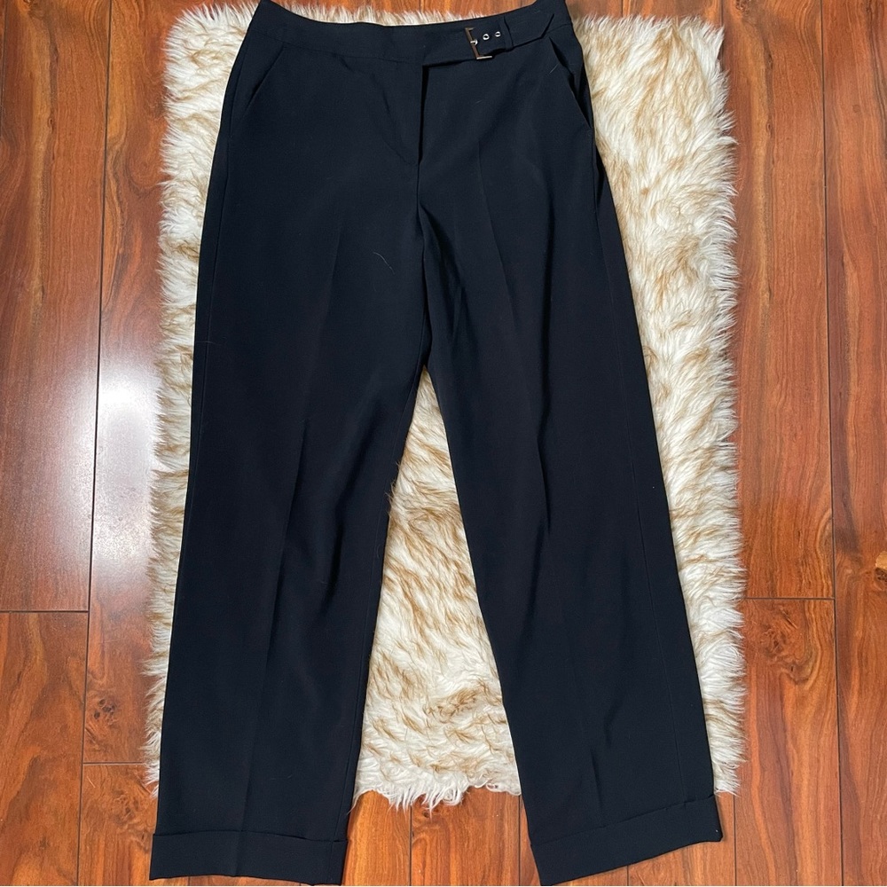 Larry Levine adjustable buckle trouser